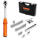 Click Torque Wrench Set 1/4Inch Drive 20-240 lbf-in/2.3-27.1N.m Orange