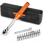 Click Torque Wrench Set 1/4 Inch Drive 20-200lbf-in /2.3-22.6N.m Orange