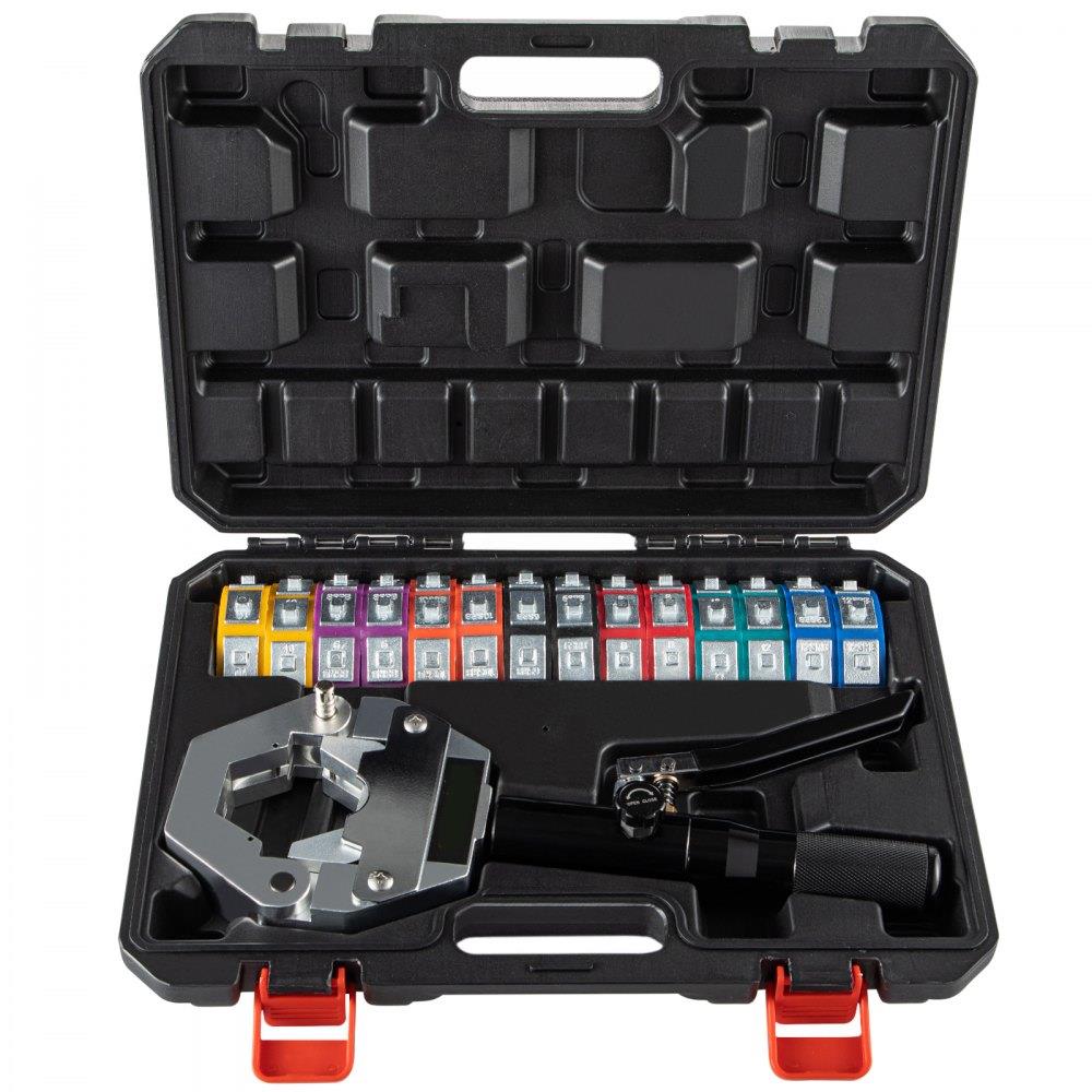 71500 Automotive A/C Hand held Hydraulic Hose Crimper Crimping Tool Kits for Repair Air Conditioner/Car Pipes