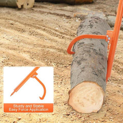 Log Peavey 46.5 in Metal Handle Log Lifter Max 19 in Opening Log Roller