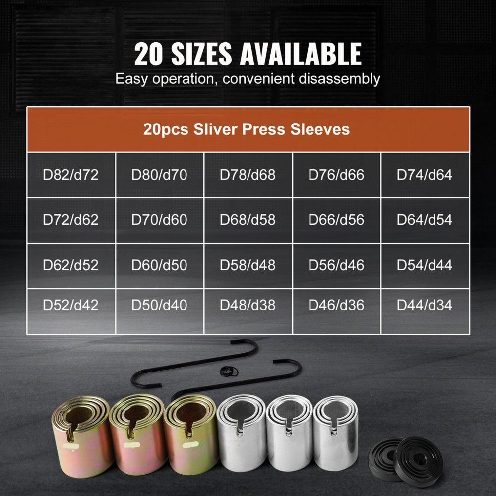 26 PCS Pull and Press Sleeve Kit Steel Bush Bearing Removal Installation