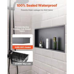 Shower Niche 33.0x63.5x10.2cm Recessed Wall Shelf Stainless Steel