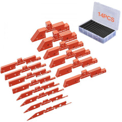 Router Table Setup Bars 14PCS Precision Aluminum Setup Blocks Height Gauge
