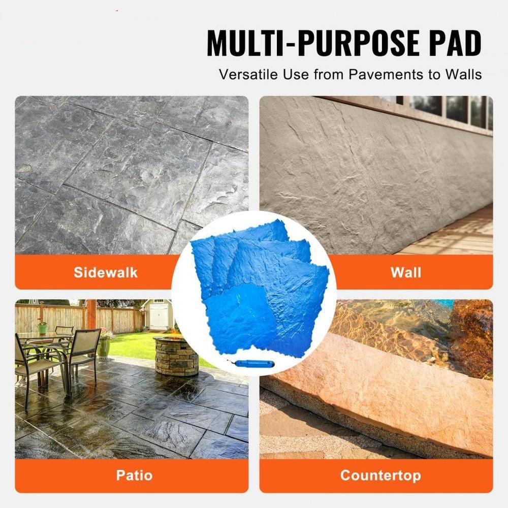 Concrete Stamps Mat 36 in & 18 in 4 pcs Texturing Skin Polyurethane Molds