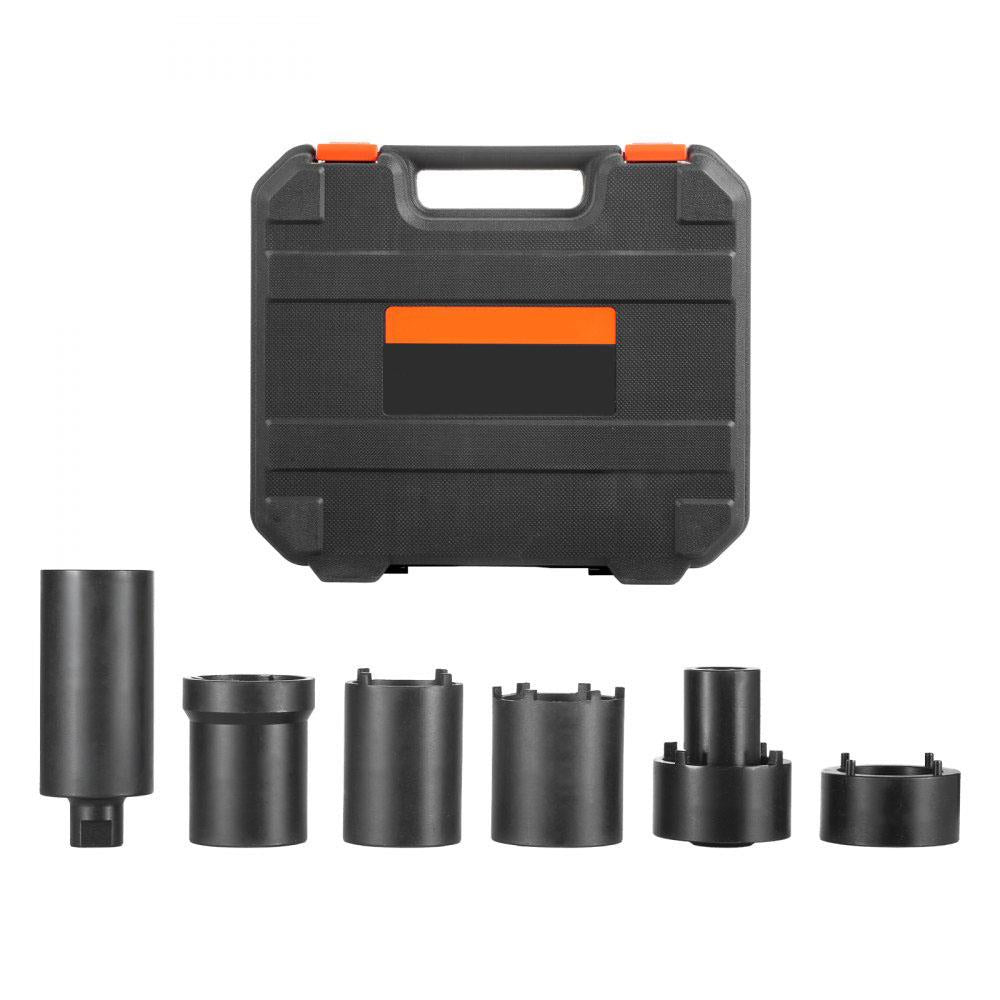Spindle Nut Socket Tool Kit 1/2 inch Drive 6 Piece Axle Hub Nut Socket Set
