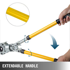 Pipe Crimping Pliers Hand Pressing Kit with 6 Pieces Tool PEX Presser ?16 - 32 mm for Composite Pipe Pex-Al-Pex Aluminum Composite Pipes