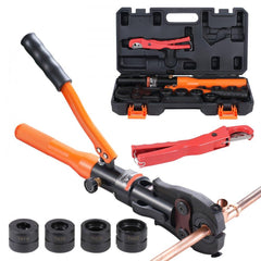 Copper Tube Fittings Crimping Tool with TH16/20/26/32 Jaws 360° Rotatable