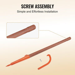 Log Peavey 46.5 in Wooden Handle Log Lifter Max 18 in Opening Log Roller
