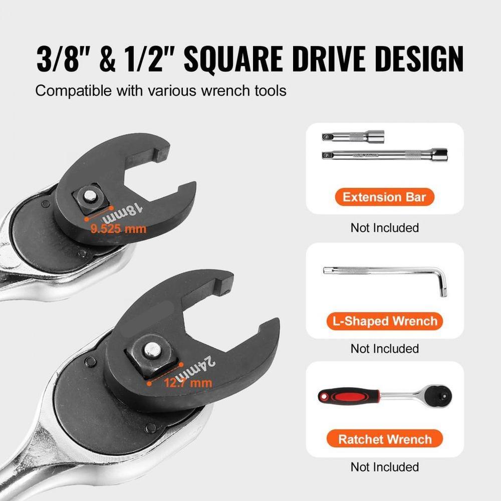 Crowfoot Wrench Set 1/2
