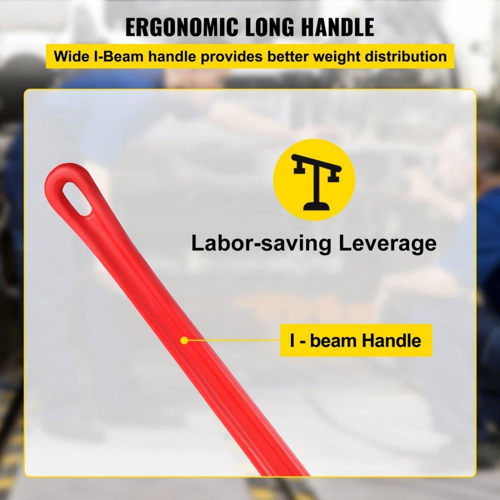 Pipe Wrench, 60 inch, Heavy Duty Cast Iron Straight Plumbing Wrench, Adjustable Plumber Tool for Sink Faucet Toilet Bowl Bathroom Kitchen Drainer Repair Installation