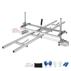 Chainsaw Mill and Rail Mill Guide System, Portable Sawmill 36 cm-91 cm Guide Bar, 2.74 m Aluminum Saw Milling Rail Guide with Chainsaw Planking Mill for Woodworkers and Carpenters