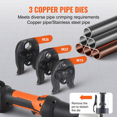 Pro Press Tool Pipe Crimping Kit Press Tool Battery Kit M15 M22 M28 Jaw