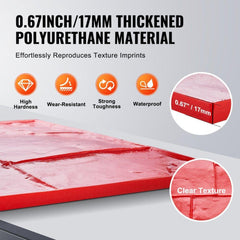 Concrete Stamps Mat 61 x 61 cm Texturing Skin Polyurethane Stamp Molds