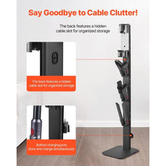 Vacuum Stand for Dyson Multi-Models Stable Storage Bracket Holder Black