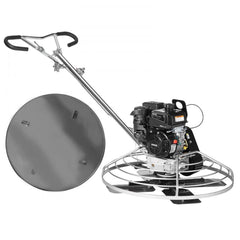 Power Walk-Behind Cement Trowel 38” 6HP Gas-Powered with Float Pan Blade