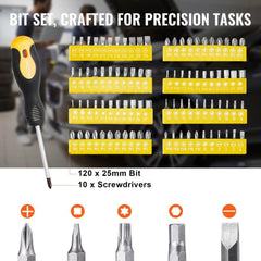 221-Piece Mechanics Tool Set 1/4" and 3/8" Drive Sockets SAE and Metric