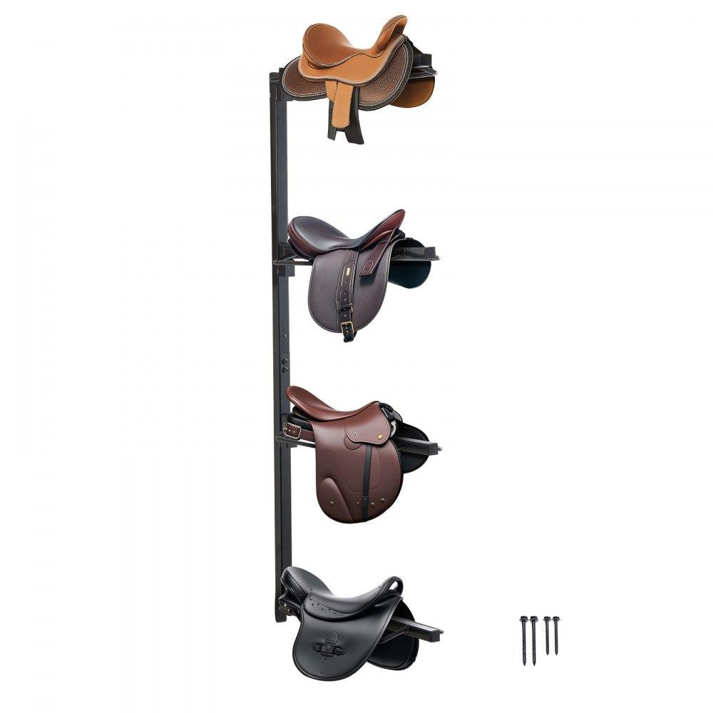 Wall Mount Saddle Rack Four Tiers Western &  English Horse Saddle Holder
