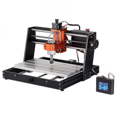 CNC Router Machine, 300x200x72mm Working Area, 120W Engraving Machine, 3 Axis GRBL Control Wood Engraving Carving Milling Machine Kit 1200RPM with Offline Controller for Wood, Acrylic, MDF, PVC, Plastic Foam