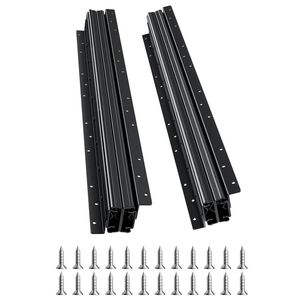 Undermount Drawer Slides 24 inch Under Stair Cabinet Rails 260 LB Load