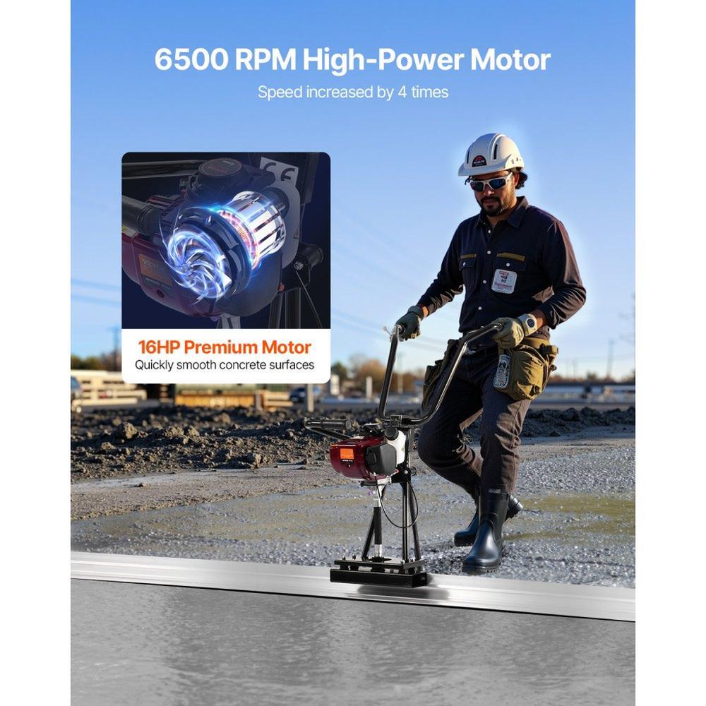 4 Stroke Concrete Power Screed Cement Finishing Float 4 ft Blade Board
