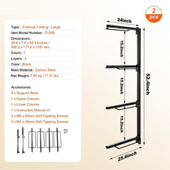Wall Mount Saddle Rack Four Tiers Western &  English Horse Saddle Holder