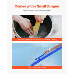 Concrete Screed 48 in Concrete Leveling Tool with Detachable Handle Clamp