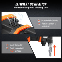 2.5 cm Air Impact Wrench Impact Gun Up to 4287.4 Nm Reverse Torque Output