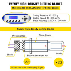 Vinyl Cutter 870mm Vinyl Cutter Machine Maximum Paper Feed 34inch Vinyl Plotter Cutter Machine with Sturdy Floor Stand Adjustable Force and Speed for Sign Making Vinyl Plotter