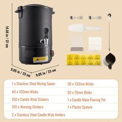 Wax Melter for Candle Making 6.5Liter Electric Pot Commercial or Home Use