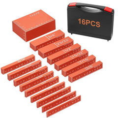 Setup Blocks Woodworking Height Gauge Set 16PCS Precision Set up Bars