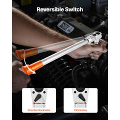 Adjustable Click Torque Wrench 1/2Inch Drive 20-160 lbf-ft/27.1-216.8 N.m
