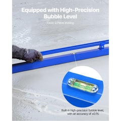 Concrete Screed 48 in Concrete Leveling Tool with Detachable Handle Clamp