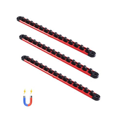 Socket Organizer Rail Set 3PCS Aluminum Socket Organizers with 40 Clips