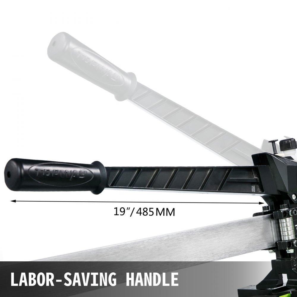 39-Inch Tile Cutter Manual Tile Score Cutter, with Tungsten Carbide Scoring Wheel Professional Vinyl Plank Cutter, Adjustable Laser Guide for  Precision Cutting Porcelain Ceramic Floor Tiles