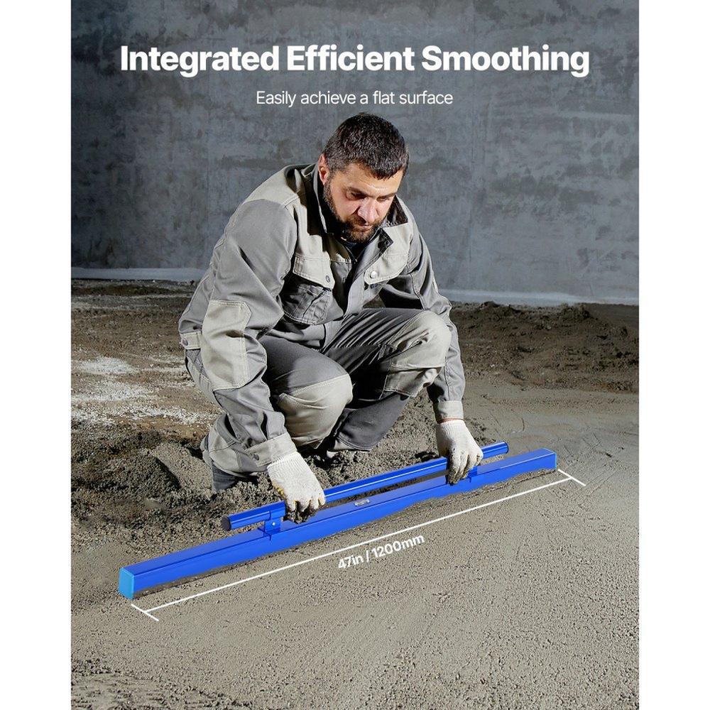 Concrete Screed 48 in Concrete Leveling Tool with Detachable Handle Clamp