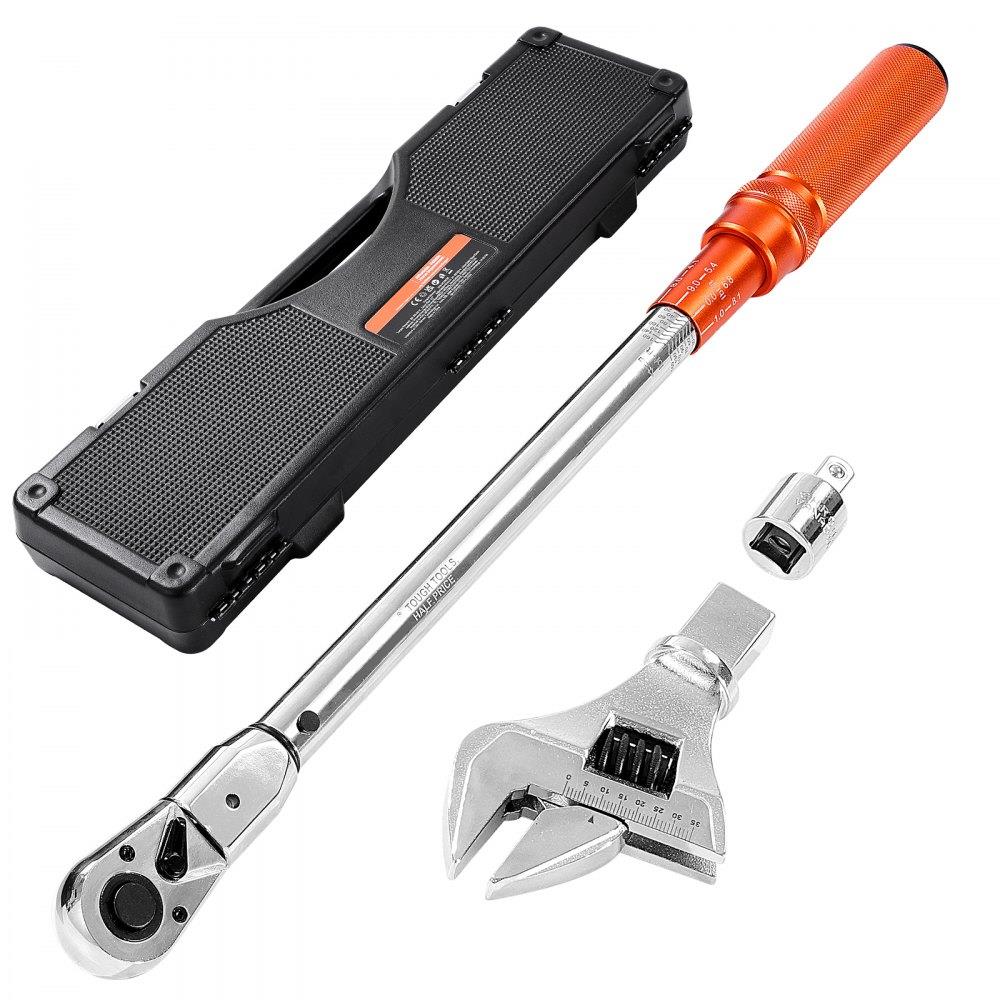 Adjustable Click Torque Wrench 1/2Inch Drive 20-160 lbf-ft/27.1-216.8 N.m