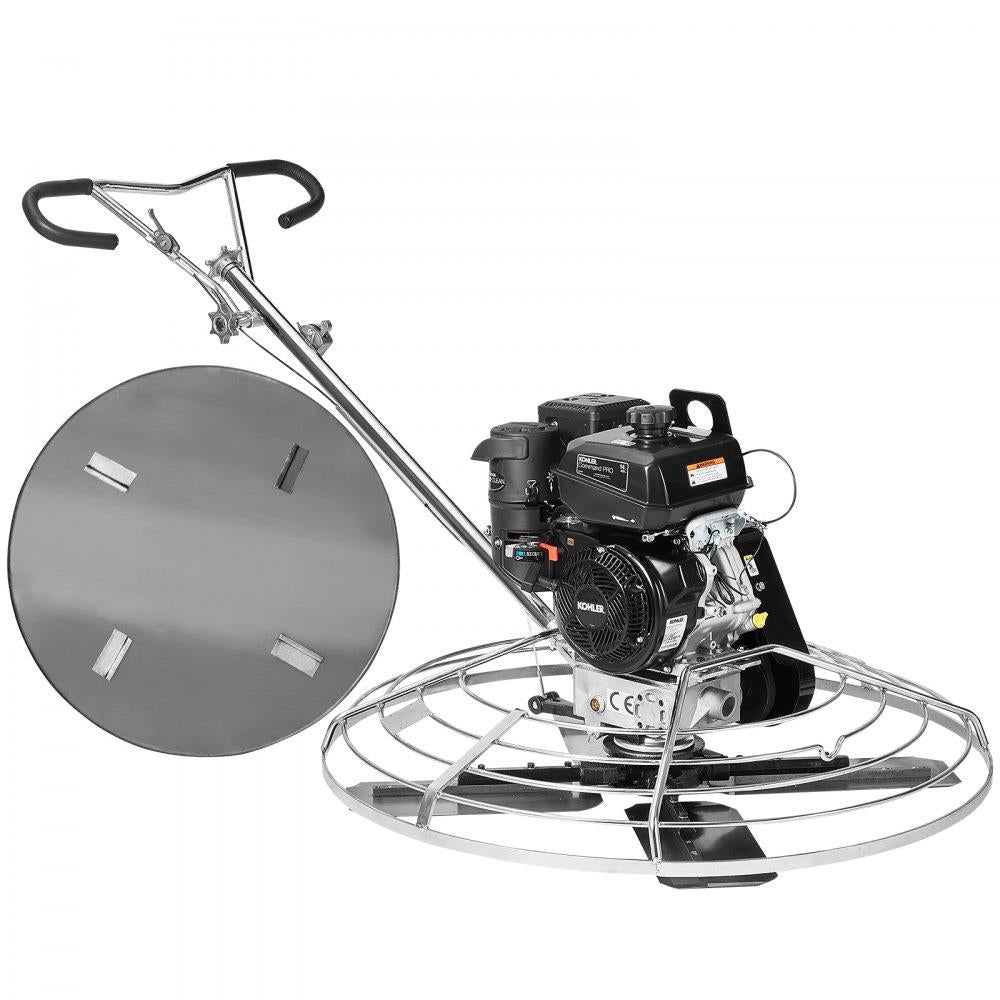 Power Walk-Behind Cement Trowel 46” 14HP Gas-Powered with Float Pan Blade