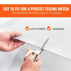 Ceiling Tiles 96-Pack 20 x 20 in Polystyrene Easy Installation Glue-up