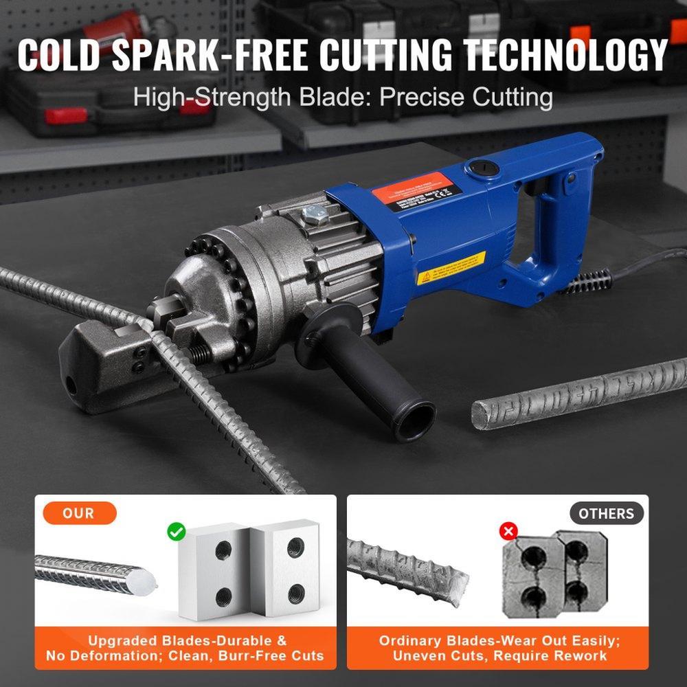 1000W Electric Hydraulic Rebar Cutter up to 5/8 Inch (4-16mm) #5 Rebar