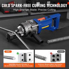 1000W Electric Hydraulic Rebar Cutter up to 5/8 Inch (4-16mm) #5 Rebar