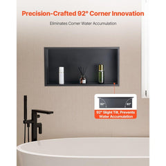 Shower Niche 33.0x63.5x10.2cm Recessed Wall Shelf Stainless Steel