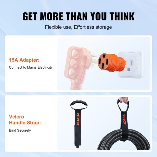 30FT RV POWER EXTENSION CORD 50 AMP NEMA 14-50R/14-50P ETL LISTED - Image 4