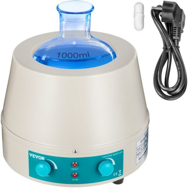 1000ml Magnetic Stirrer 350W 0-1600 RPM Laboratory Liquid Heating Mantle