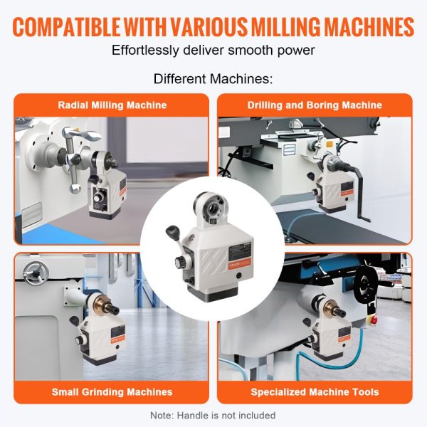 Z-Axis Power Feed for milling machine with 450 in-lb torque 0-200 RPM adjustable speed 120V table feed for knee-type mills 5/8 end shaft - Image 6