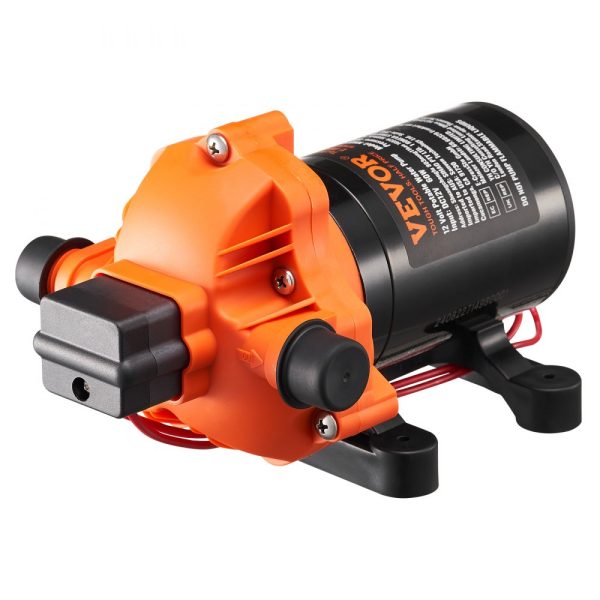 12V Diaphragm Pump 1.8GPM 6.81 L/min 3-Chamber Water Pump Pressure Switch