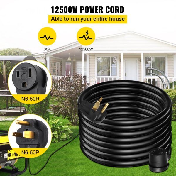 Welding Extension Cord 50ft MIG TIG Plasma Welding Cord 30A Extension Cord for Portable Welders - Image 3