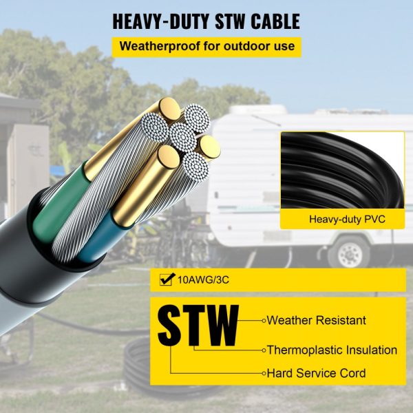 Welding Extension Cord 50ft MIG TIG Plasma Welding Cord 30A Extension Cord for Portable Welders - Image 5