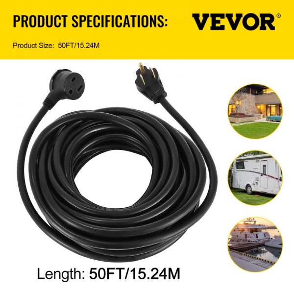 Welding Extension Cord 50ft MIG TIG Plasma Welding Cord 30A Extension Cord for Portable Welders - Image 7