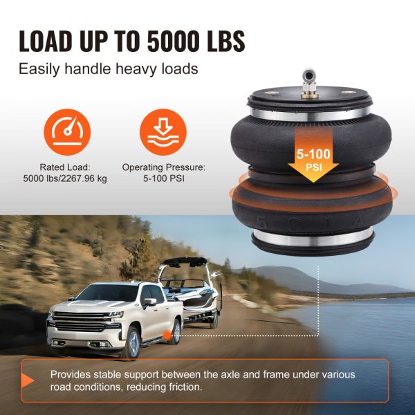 Chevrolet Silverado GMC Sierra 1500 4x4 RWD AirSuspensionKit 2019-2023 5000 lbs Capacity 5-100 PSI - Image 3
