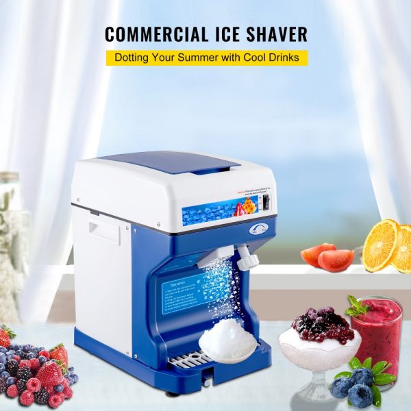 110V Electric Shaved Ice Machine 250W Adjustable Ice Texture 265LBs/hr Home Commercial Tabletop - Image 2